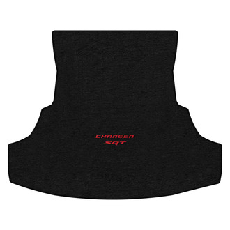 Lloyd Mats® - Ultimat™ Custom Fit Ebony Cargo Mat With Red Charger & SRT Double Logo