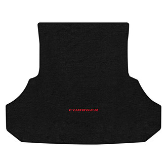 Lloyd Mats® - Ultimat™ Custom Fit Ebony Cargo Mat With Charger Red Logo