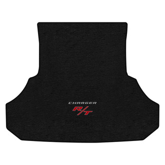 Lloyd Mats® - Ultimat™ Custom Fit Ebony Cargo Mat With Silver Charger & Red RT Double Logo