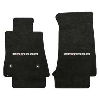 Lloyd Mats® - Velourtex™ Custom Fit 1st Row Ebony Floor Mats With Camaro Word Logo
