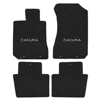 Lloyd Mats® - Velourtex™ Custom Fit 1st & 2nd Row Ebony Floor Mats With A Logo