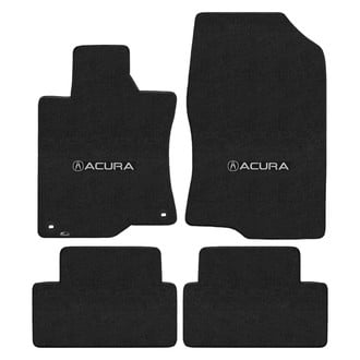 Lloyd Mats® - Velourtex™ Custom Fit 1st & 2nd Row Ebony Floor Mats With A Logo