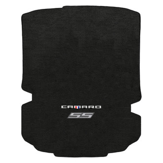 Lloyd Mats® - Velourtex™ Custom Fit Ebony Cargo Mat With Camaro & SS Silver Double Logo