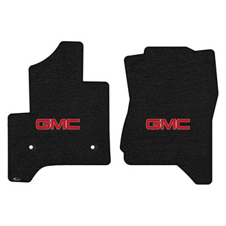 Lloyd Mats® - Velourtex™ Custom Fit 1st Row Ebony Floor Mats With GMC Logo
