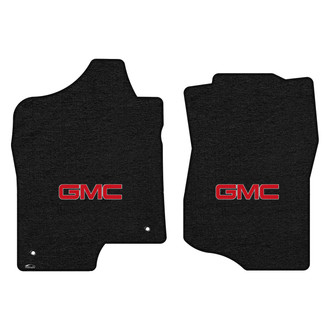 Lloyd Mats® - Velourtex™ Custom Fit 1st Row Ebony Floor Mats With GMC Logo