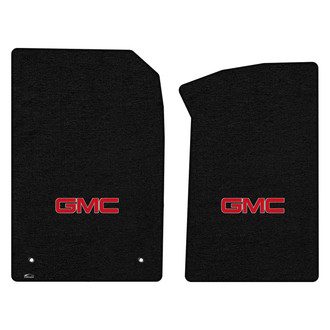 Lloyd Mats® - Velourtex™ Custom Fit 1st Row Black Floor Mats With GMC Logo