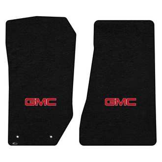 Lloyd Mats® - Velourtex™ Custom Fit 1st Row Black Floor Mats With GMC Logo