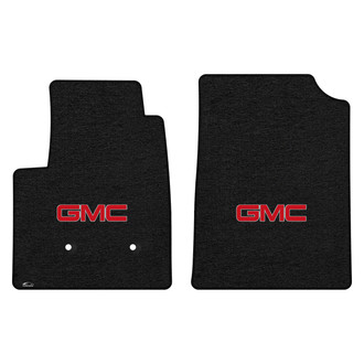 Lloyd Mats® - Velourtex™ Custom Fit 1st Row Ebony Floor Mats With GMC Logo