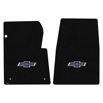 Lloyd Mats® - Velourtex™ Custom Fit 1st Row Black Floor Mats With 100 Centennial Logo