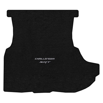 Lloyd Mats® - Velourtex™ Custom Fit Ebony Cargo Mat With Challenger & SRT Silver Double Logo