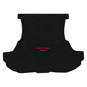 Lloyd Mats® - Velourtex™ Custom Fit Ebony Cargo Mat With Challenger & SRT Red Double Logo