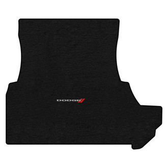 Lloyd Mats® - Velourtex™ Custom Fit Ebony Cargo Mat With Dodge & Stripes Logo