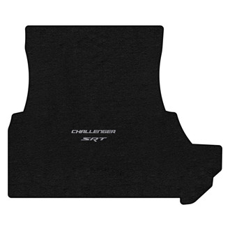 Lloyd Mats® - Velourtex™ Custom Fit Ebony Cargo Mat With Challenger & SRT Silver Double Logo