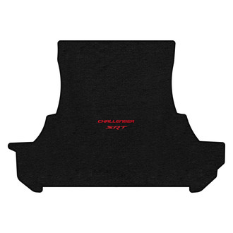 Lloyd Mats® - Velourtex™ Custom Fit Ebony Cargo Mat With Challenger & SRT Red Double Logo