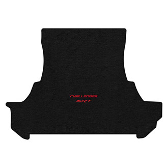 Lloyd Mats® - Velourtex™ Custom Fit Ebony Cargo Mat With Challenger & SRT Red Double Logo