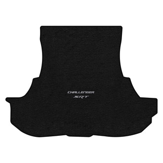 Lloyd Mats® - Velourtex™ Custom Fit Ebony Cargo Mat With Challenger & SRT Silver Double Logo