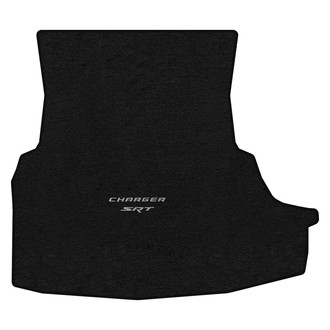 Lloyd Mats® - Velourtex™ Custom Fit Ebony Cargo Mat With Silver Charger & SRT Double Logo