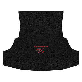 Lloyd Mats® - Velourtex™ Custom Fit Ebony Cargo Mat With Red Charger & RT Double Logo