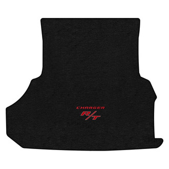Lloyd Mats® - Velourtex™ Custom Fit Ebony Cargo Mat With Red Charger & RT Double Logo