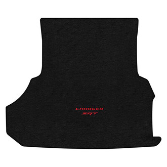 Lloyd Mats® - Velourtex™ Custom Fit Ebony Cargo Mat With Red Charger & SRT Double Logo