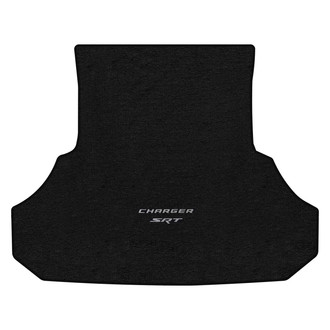 Lloyd Mats® - Velourtex™ Custom Fit Ebony Cargo Mat With Silver Charger & SRT Double Logo