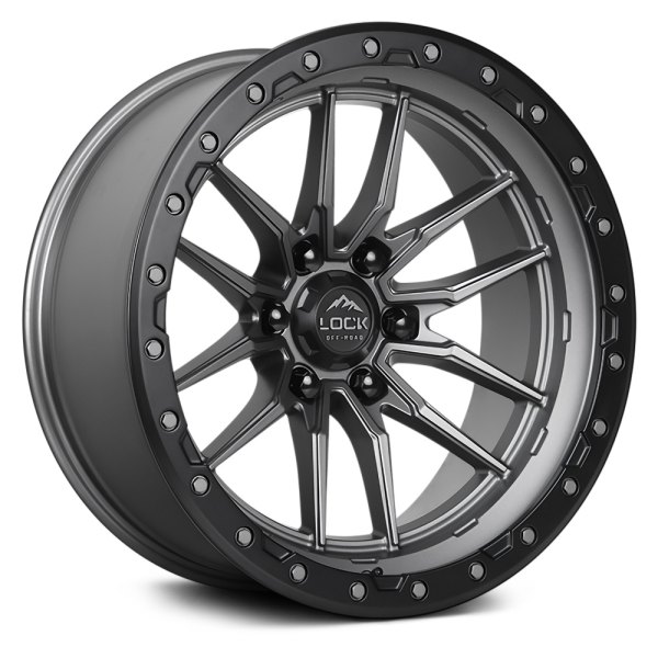 LOCK OFF-ROAD® - KRAWLER Matte Gray with Black Ring