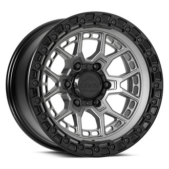 LOCK OFF-ROAD® - COMMANDO Matte Gray with Black Ring