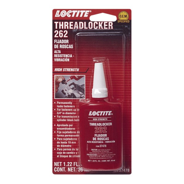 Loctite® 37478 262™ High Strength Threadlockers, 36 ml Bottle