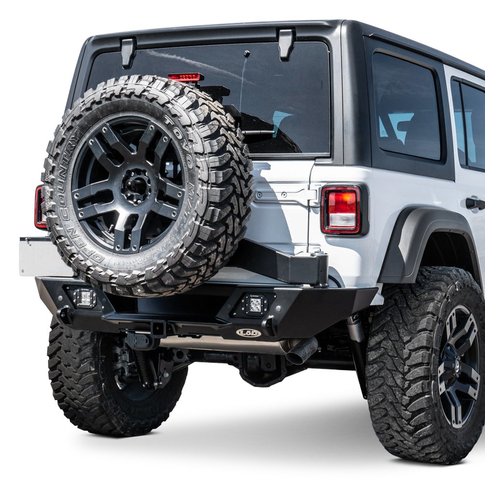 LoD Offroad® - Destroyer Mid Width Rear HD Bumper with Tire Carrier