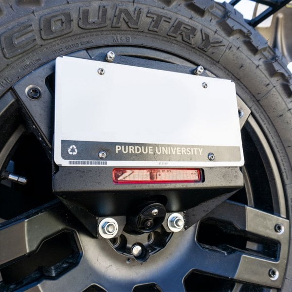 LoD Offroad® JLP1810 Raw Spare Tire License Plate Relocation Kit