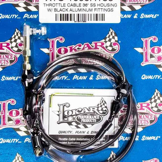 Lokar® - Midnight Series Hi-Tech Throttle Cable