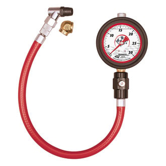 Longacre® - 0 to 30 psi Liquid Filled Glow-In-The-Dark Dial Tire Pressure Gauge
