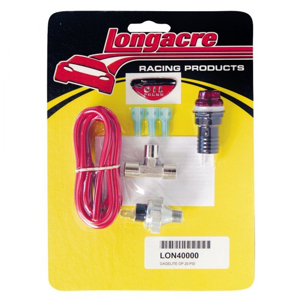 Longacre® - Gagelites™ 1/8" NPT Oil Pressure Warning Light Kit, 20 PSI