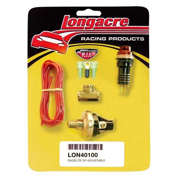 Longacre® - Gagelites™ 1/8" NPT Oil Pressure Warning Light Kit, 15-50 PSI