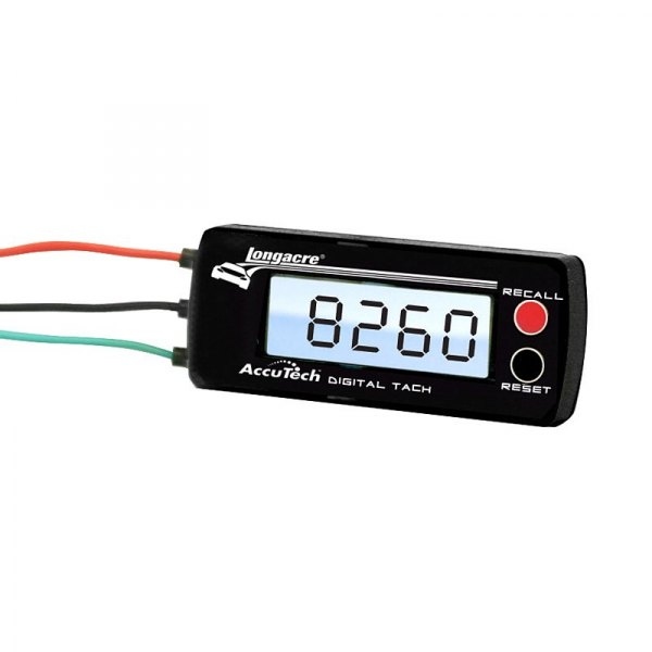 Longacre® - AccuTech™ SMi™ 3-1/2" x 1-1/2" Digital Tachometer, 19000 RPM