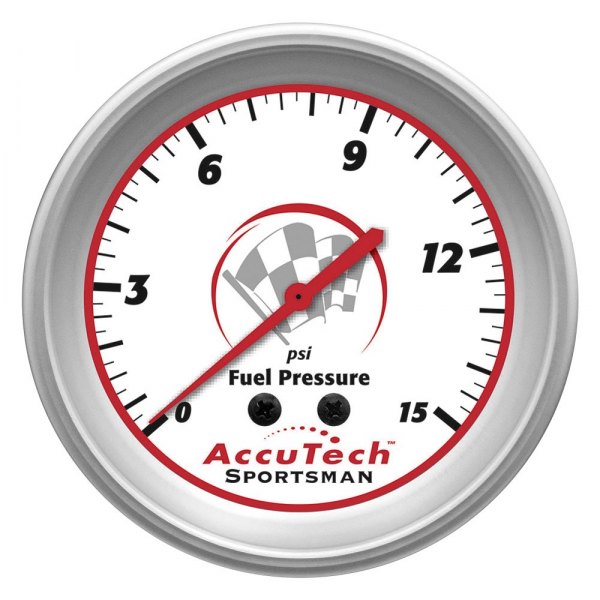 Longacre® - AccuTech Sportsman™ 2-5/8" Fuel Pressure Gauge, 0-15 PSI