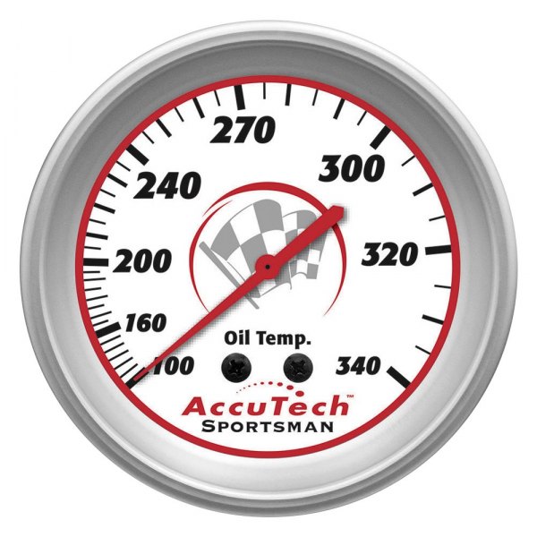 Longacre® - AccuTech Sportsman™ 2-5/8" Oil Temperature Gauge, 100-340 F