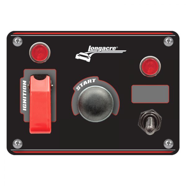 Longacre® - Start and Ignition Panel With 1 Accessory Switch and Weatherproof Switch Cover 
