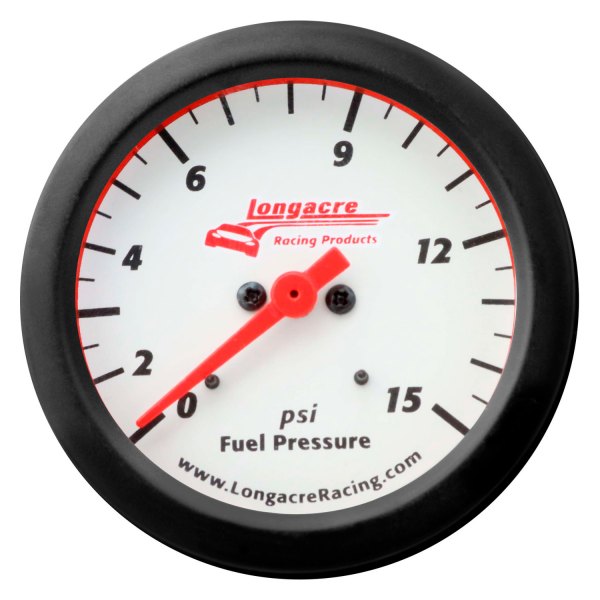 Longacre® - Fuel Pressure Gauge, 0-15 PSI