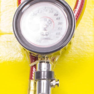 Longacre® - Deluxe™ 0 to 60 psi Glow-In-The-Dark Quick Fill Dial Tire Pressure Gauge