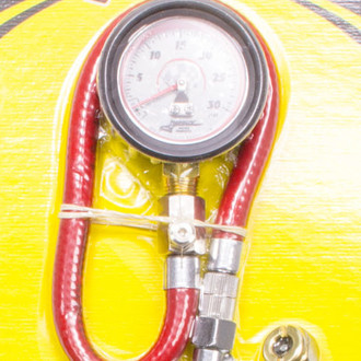 Longacre® - Basic™ 0 to 30 psi Glow-In-The-Dark Dial Tire Pressure Gauge