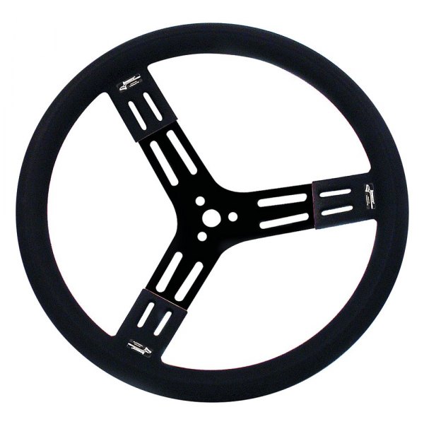 Longacre® - Smooth Grip Style Steel Black Steering Wheel