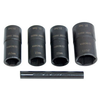 LTI Tools® - 5-piece Dual Sided Lug Nut Socket Removal Kit