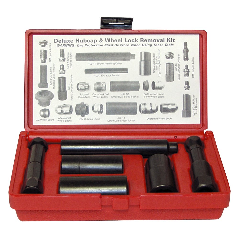 LTI Tools® 4000 Deluxe Hubcap and Wheel Lock Removal Tool Kit