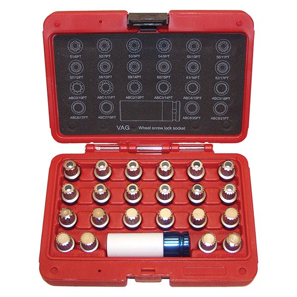 LTI Tools® - 23-piece 1St Generation Wheel Lock Key Kit