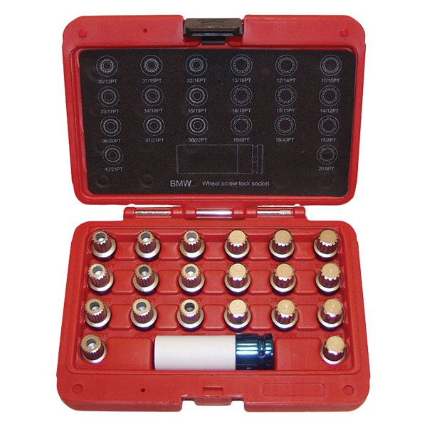 LTI Tools® - 21-piece 1St Generation Wheel Lock Key Kit
