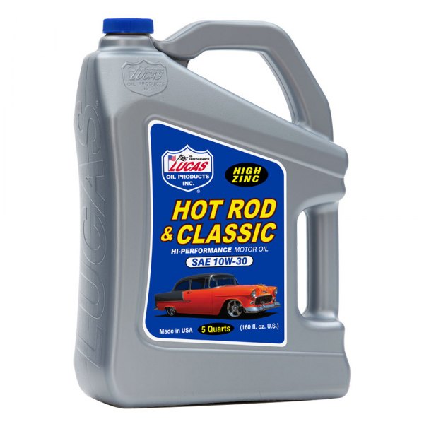 Lucas Oil® - SAE 10W-30 Conventional Hot Rod & Classic Car Motor Oil, 5 Quarts