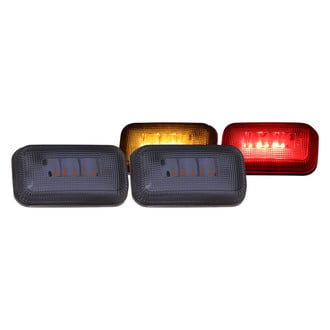 Lumen® - Rear Chrome Smoke LED Side Marker Lights