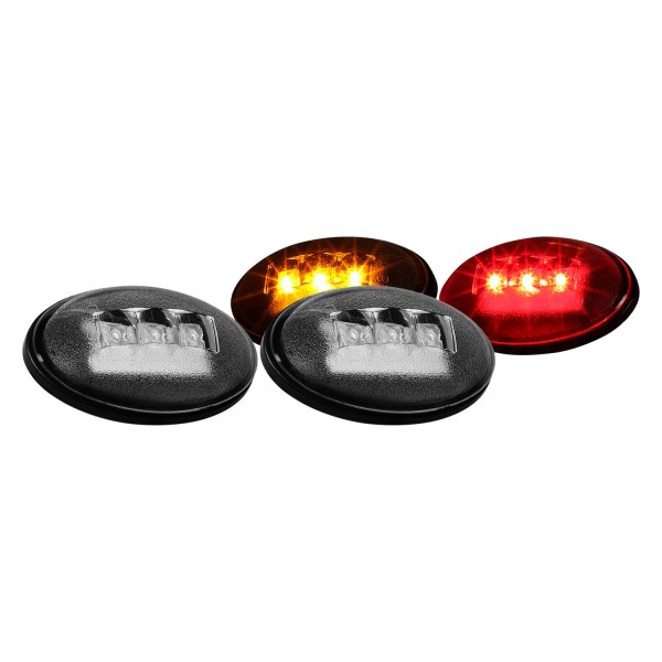 Lumen® - Rear Black/Smoke LED Side Marker Lights