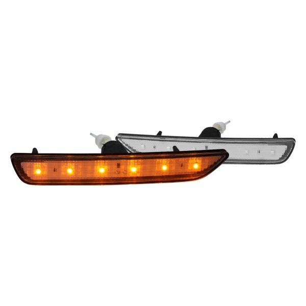 Lumen® - Chrome LED Side Marker Lights, Ford Mustang